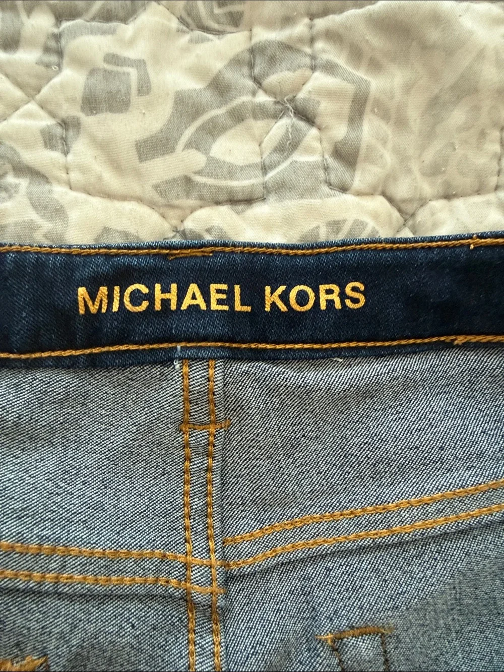 Michael Kors Women's Dark Blue Straight Leg Jeans